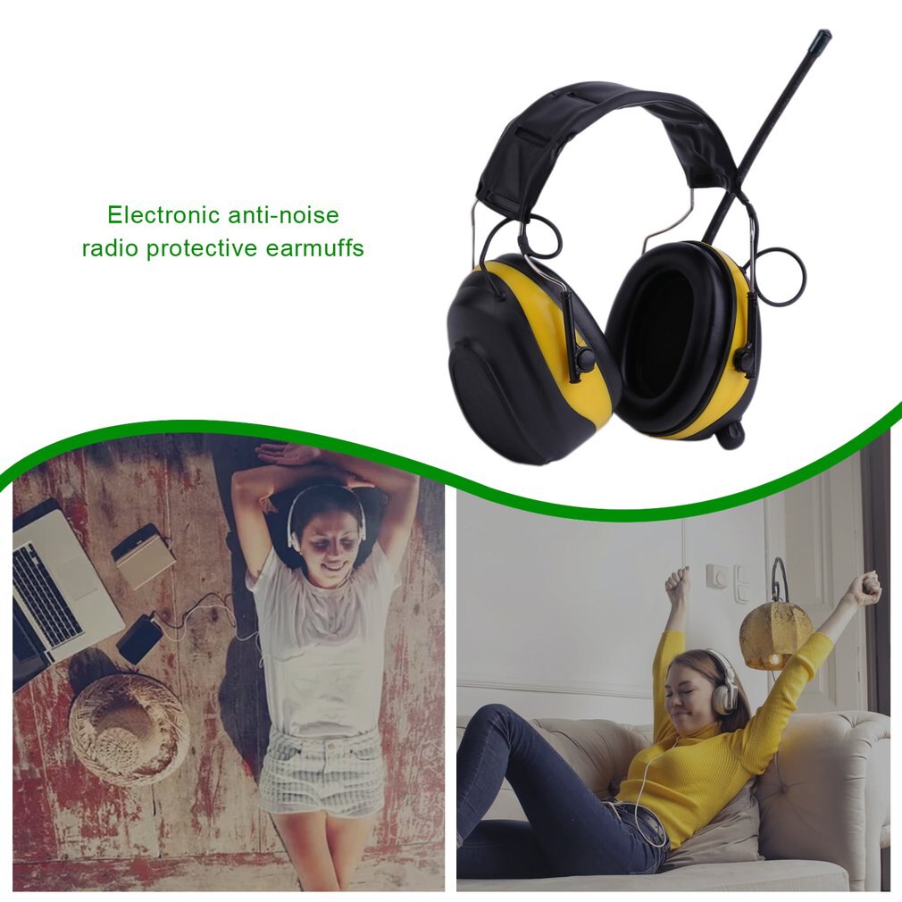 Headphones LCD Display HiFi Bass Stereo Earphone Wireless Headset FM Radio Headphones AM/FM Stereo Earmuff
