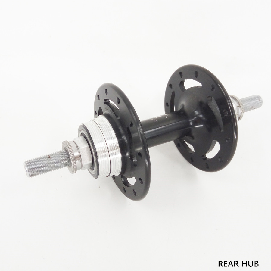 440g Novatec fixed gear hub alloy CNC 17T front 20h 32h rear 24h 32h Black J hook track wheel hub