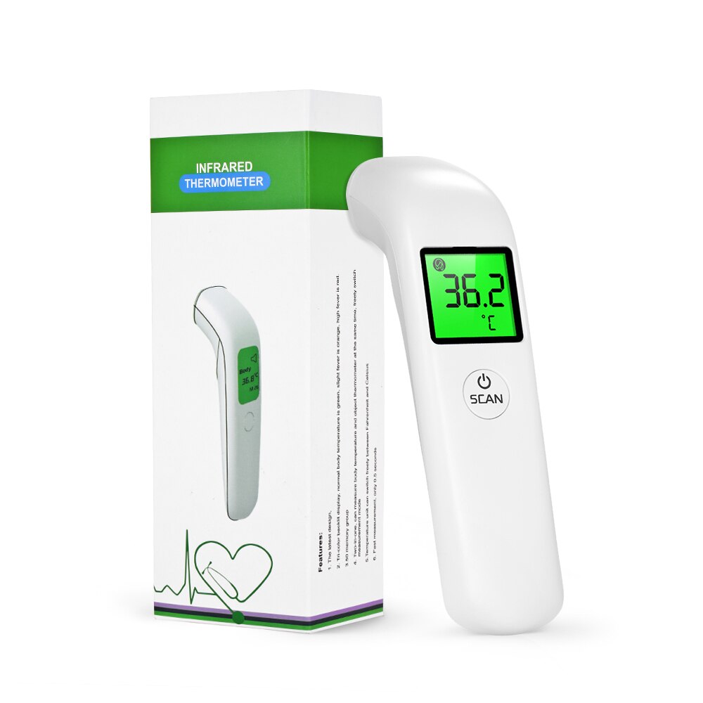 Digital Thermometer Forehead Non-Contact Body Termometro Infrared LCD Adult Body Fever IR Children Thermometer