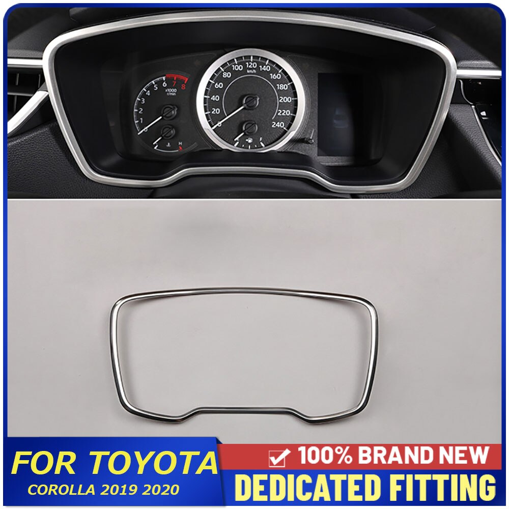 Garnitures de protection de tableau de bord de voiture, autocollants de pièces automobiles adaptés à la Toyota Corolla