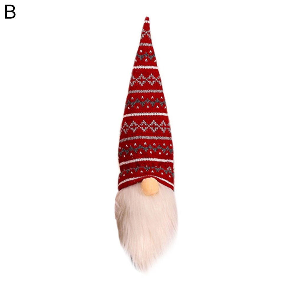 Bonne année décoration de la maison noël Santa Gnome vin Champagne bouteille couvercle bouchon fête dîner décor: B