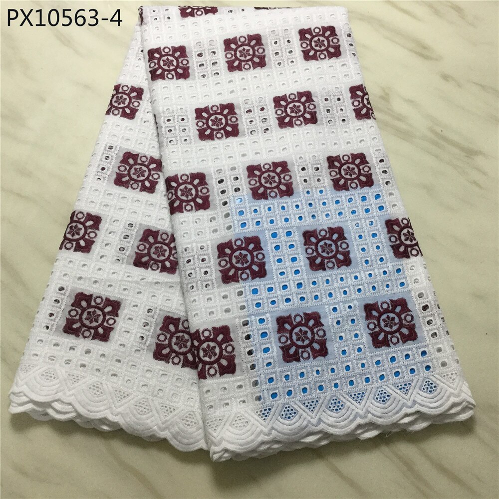 Bon prix le dernier tissu en coton et dentelle sèche suisse pour fête de dame: 130cm / 4