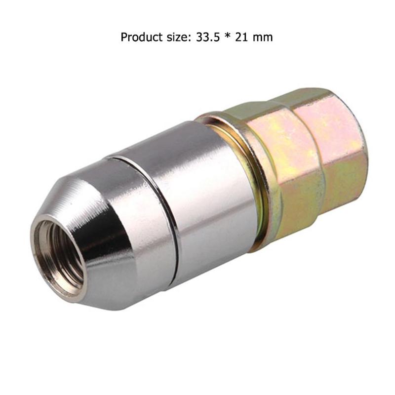VODOOL, 4 Uds., Tuercas universales para rueda de coche M12x1.5mm, Tuercas antirrobo de seguridad cónicas de 60 grados, juego de accesorios de neumáticos con 1 llave