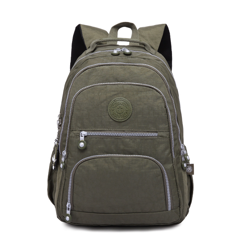 Tegaote Schulrucksack für Studenten, für Teenager, Mädchen, Jungen, 2024, Reiserucksäcke, Tasche, Damen, Nylon, wasserdicht, Laptop-Rucksack, unisex: 16 zoll / Gold