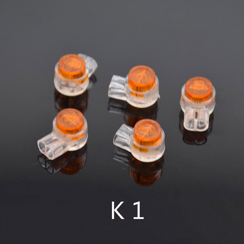 50pcs Rj45 Connector K1 K2 K3 Crimp Connection Terminals Connector Waterproof Wiring Ethernet Cable Telephone Cord Terminals: 50pcs  K1