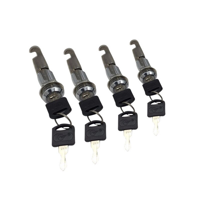 Urijk 1pcs Drawer Lock Circular Turn The Tongue Lock 7/8inch Outside Diam Drawer & Cabinet Lock Blade Rotarytongue Lock