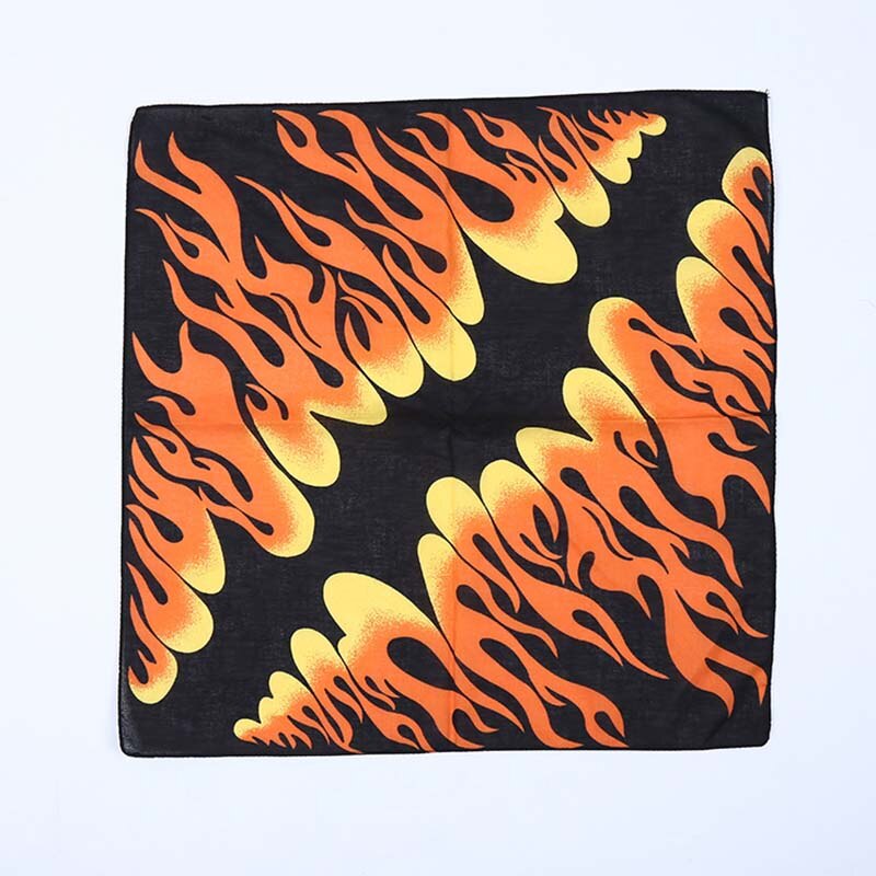 Cranio stampato multifunzione Paisley geometrico anca salto fascia per capelli bandane donna uomo fascia sciarpa quadrata fazzoletto da collo copricapo: H