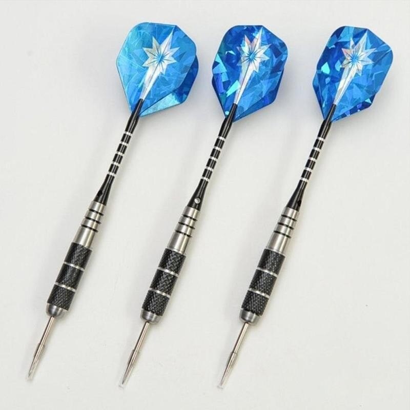 1pcs 22g Tungsten Steel Darts Sports Entertainment Random Body Dart Plated Dart Copper Flight PET Color Rod Nickel Y3T9