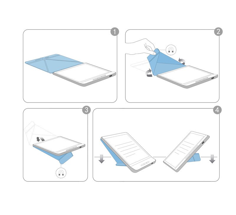 Pu Leer Vouw Magnetic Stand Cover Voor Kobo Libra H2o Tablet Case Voor Kobo Libra H20 7-Inch case