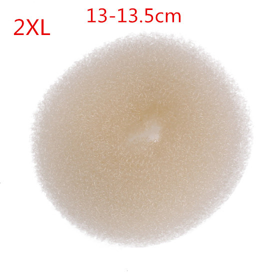 Creatore di panini per capelli Ciambella Spugna magica in schiuma Facile anello grande Strumenti per lo styling dei capelli Accessori per capelli stile capelli per le donne: Grigio scuro
