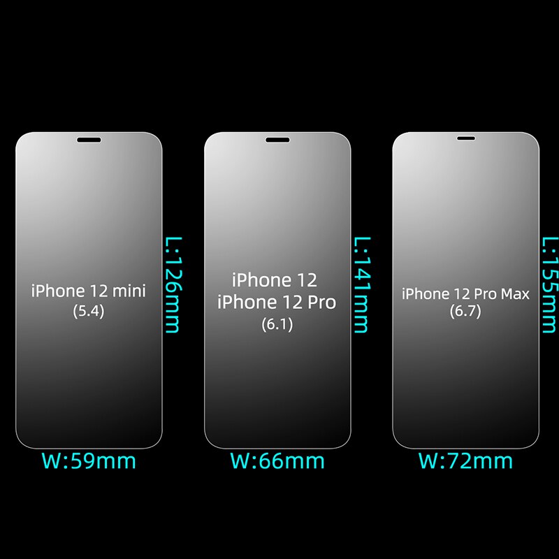 5Pcs Glas Op Voor Iphone 12 Pro Max Screen Protector Temepred Glas Voor Iphone 11 Pro Max X Xs 7 8 6 6S Plus 12 Pro Max Glas