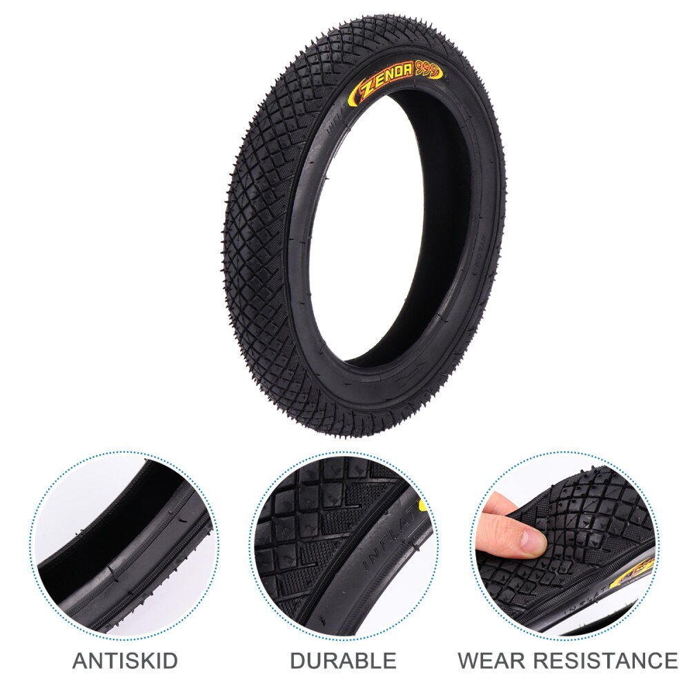 profesjonalny 12x2.125 Dzieci rowerek biegowy opony zagęścić zewnętrzną oponę robić wyścigów rowerowych (losowy wzór)