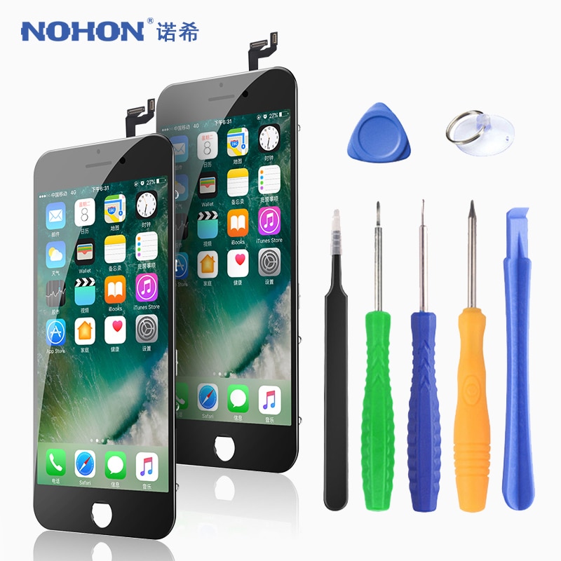 NOHON Display A CRISTALLI LIQUIDI Per il iPhone X 7 6 6S 8 Più pantalla schermo di Visualizzazione Dello Schermo 3D Sostituzione Touch Digitizer Assembly cristalli Liquidi del telefono AAAA + +