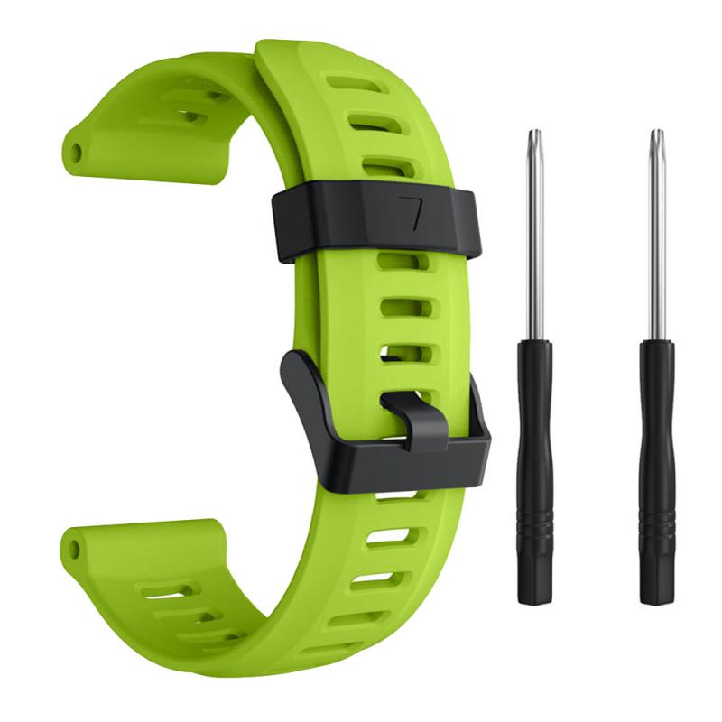 Voor Garmin Fenix 3 5X 5 Plus 3HR Vervanging Sport Siliconen Polsband Horlogeband Smart Accessoires Band In Voorraad: Lime