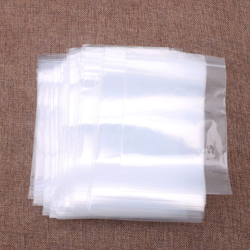 100X Clear Grip Self Press Seal Resealable Zip Lock Plastic Jewelry Bags 8 Sizes W0YF: 6x9cm