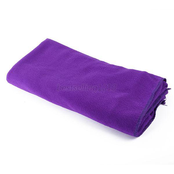 70*140 CM Grande Serviette de Bain En Microfibre À Séchage rapide Sport Plage De Bain Voyage Camping Doux Serviettes Haute Quaility: purple