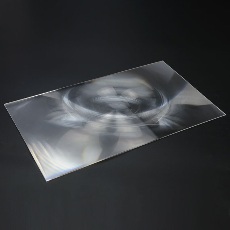 Stor 400 x 300mm optisk pmma plast sol fresnel lins brännvidd projektor plan förstoringsglas, sol cncentrator lins 1pc