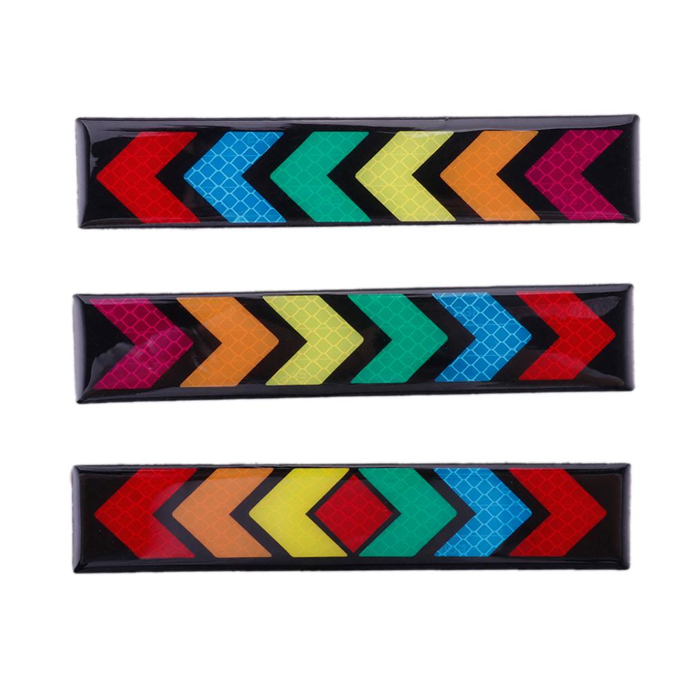 5 Pcs Universele Auto Reflecterende Sticker Waarschuwing Tape Strip Nano Tape Voor Auto Kofferbak Rijden Anti-Collision Auto Veiligheid tape