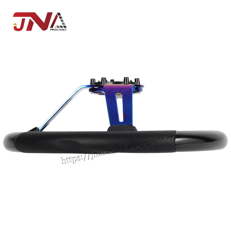 JNA 14'inch Universal Racing Steering Wheel Brunt Blue Style Steering Wheel Replacement