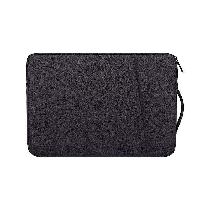 Laptop Sleeve Bag 13.3/14.1/15.6 inch Notebook Handbag Macbook Air Pro Case Cover Waterproof Side Carry Laptop Line Sleeve: Black / 15.4 inch