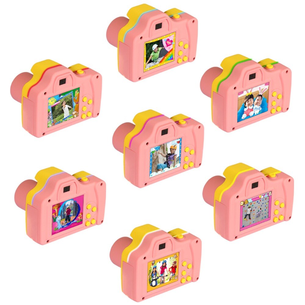 1.5 Inch 2MP 1080P Mini LSR Cam Digital Camera for Kids Baby Cute Cartoon Multifunction Camera Children Birthday Best