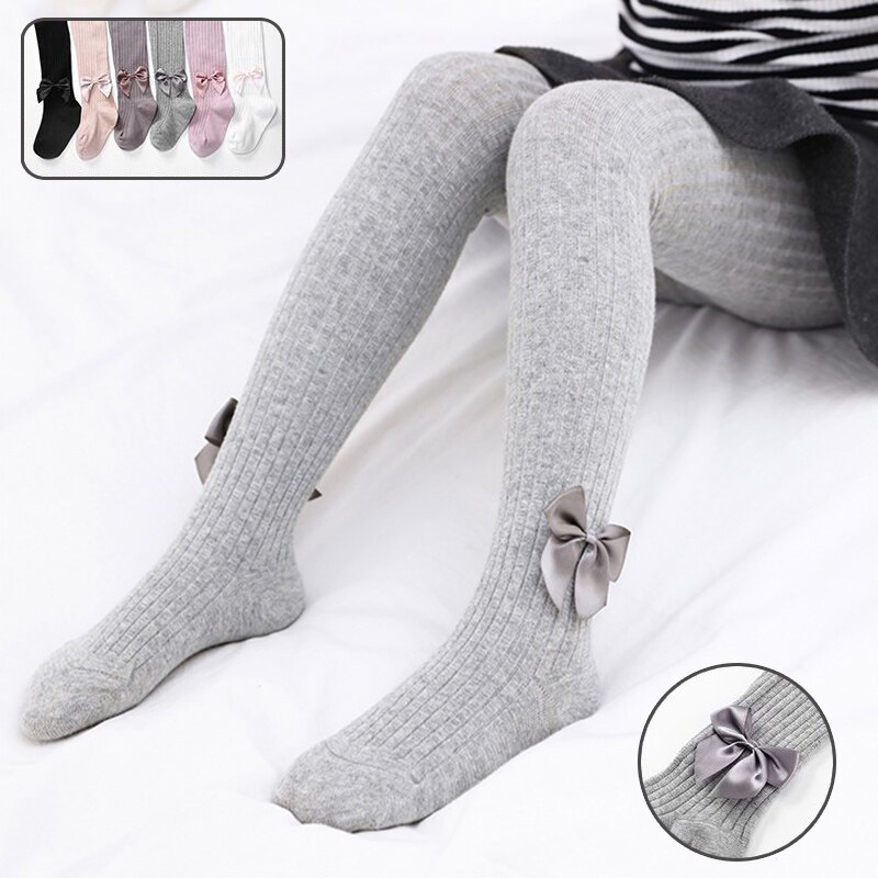 Herbst Winter Baby Strumpfhosen Für Neugeborene Baby Mädchen Strumpfhosen Art Gestrickte Großen Bogen Prinzessin Mädchen tanzen Strumpfhosen Weichen Säuglings Kleidung