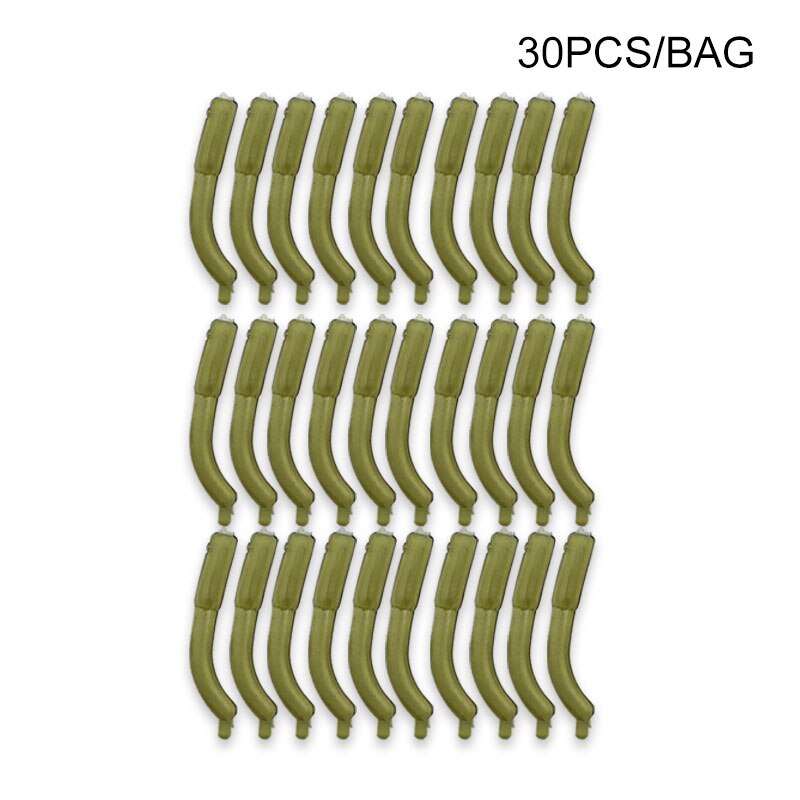 30PCS Carp Fishing Accessories Anti Tangle Sleeves For Carp Fishing Hook Aligner Heli Carp Rig Connector Line Aligner Tackle