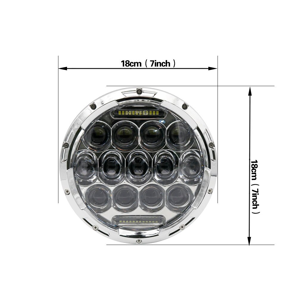 Motorfiets 7 Inch Led Koplamp Voor Harley Touring Ultra Classic Electra Street Glide Road King Yamaha Motorfiets Koplamp