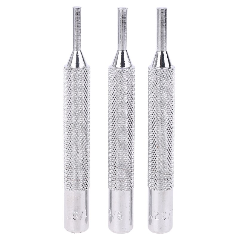 21pcs Punch Tool Set Steel Pin Hammer Brass Leathercraft Repair Maintenance Kit