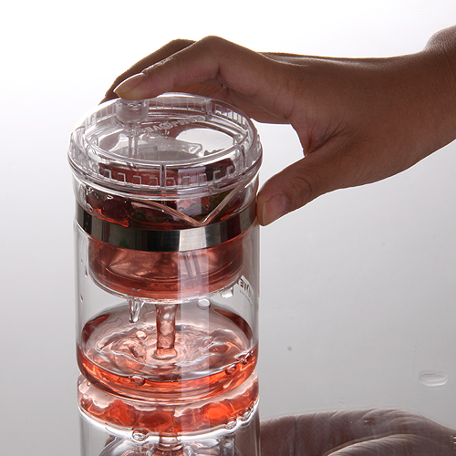 100% Echt Kamjove TP-140 Art Tea Cup Theepot 300 ml Glazen waterkoker zeef Elegante cup AUTO OPEN thee set zetgroep de cha