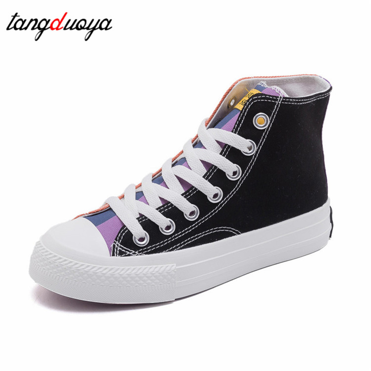 Dames canvas schoenen sneakers hoge veterschoenen dames casual schoenen skateboard schoenen dames