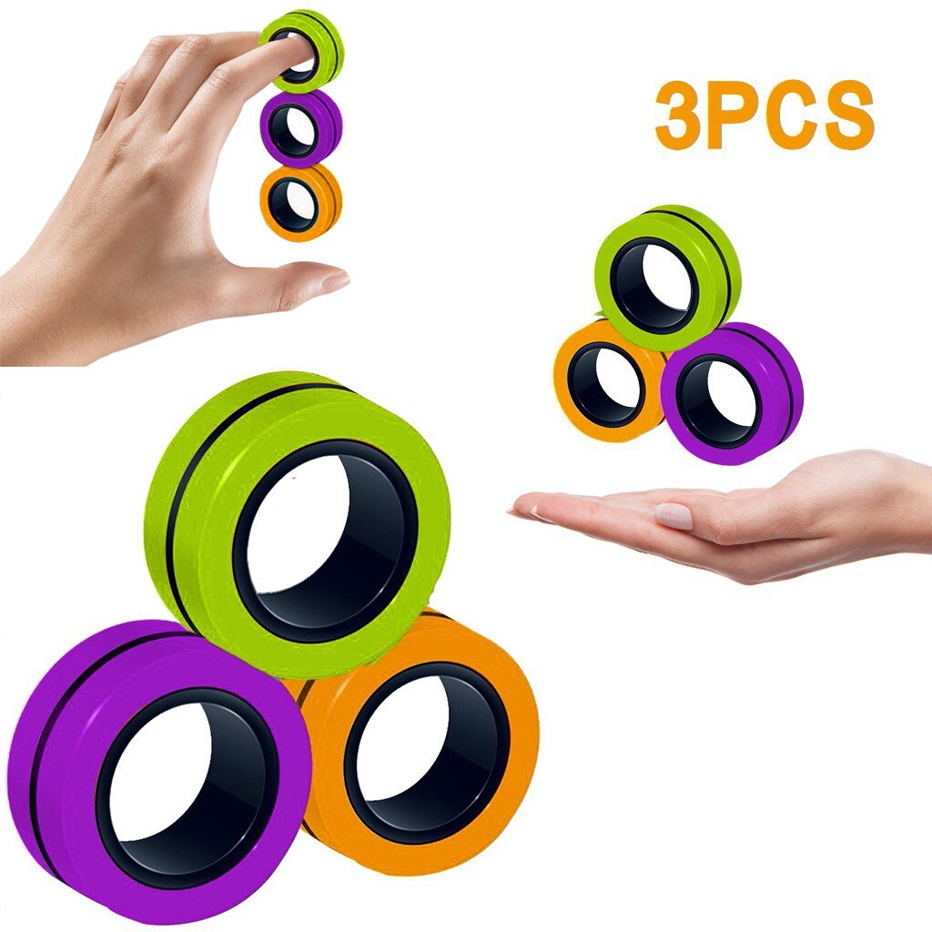 Dekompression Artefakt Magnetische Armband Ring Dekompression Vent Artefakt Spielzeug Rotierenden Ring Spielzeug Kind Erwachsene Dekompression Spielzeug: H