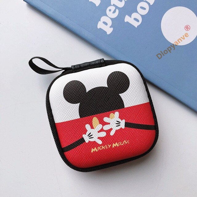 De dibujos animados Mini cremallera duras de funda, soporte Portátil Bolsa auriculares caja auriculares bolsa de almacenamiento de protector de Cable USB organizador: 14