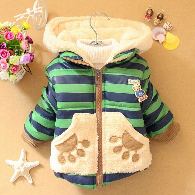 Nuovi Ragazzi Bambino di Inverno Del Rivestimento Del Fumetto Orso casual Con Cappuccio Per Bambini Outwear Cotone Spesso Mantenere Caldo Ragazzi Capretti del Cappotto Dei Vestiti
