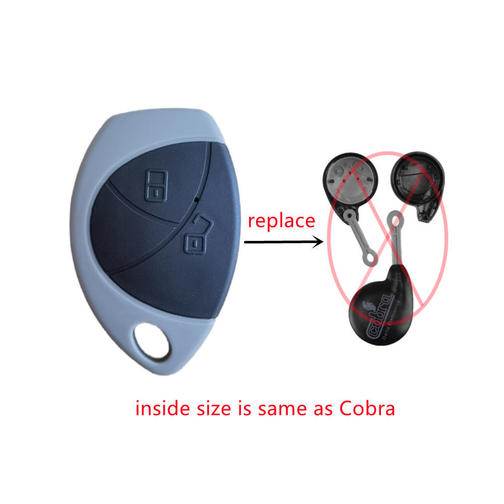 Carcasa para mando a distancia de coche Cobra, funda de repuesto para llave de coche, 2 botones, 1 piezas, 7777, 1046, 3196 y Mazda