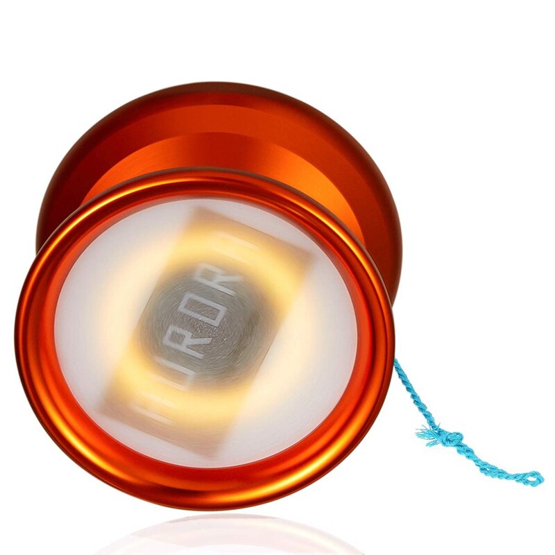 icyoyo Y02-Aurora Light Up Unresponsive Yoyo with Led Lights with Glove,Yoyo Holster,5 Strings,Blue Led Light