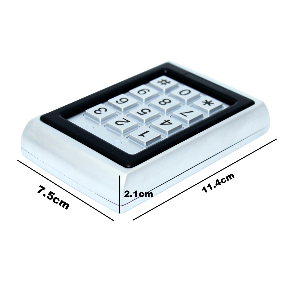 Rfid Metalen Toegangscontrole Em Kaartlezer Toetsenbord W/ 1000 Gebruikers 125 Khz Kaartlezer Toetsenbord Sleutelaanhangers Deur toegang
