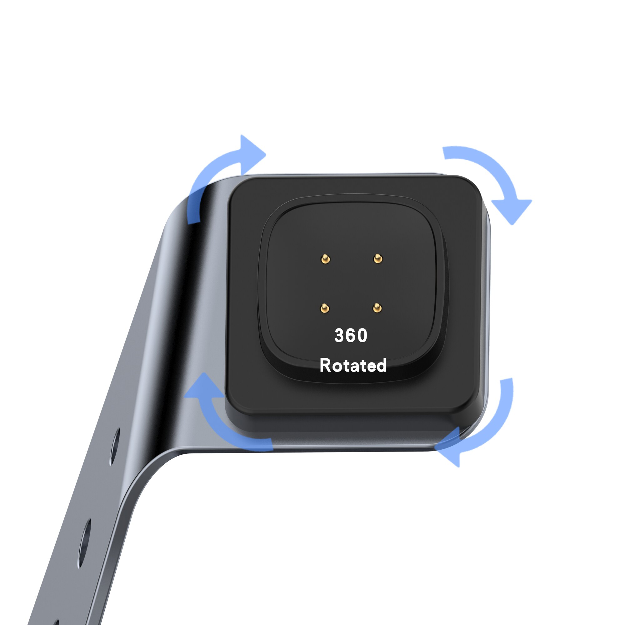 Kabel Beugel Aluminium Lader Voor Fitbit Versa 3/Fitbit Gevoel Horloge Met Chip Bescherming En Ondersteuning Voor Snel opladen