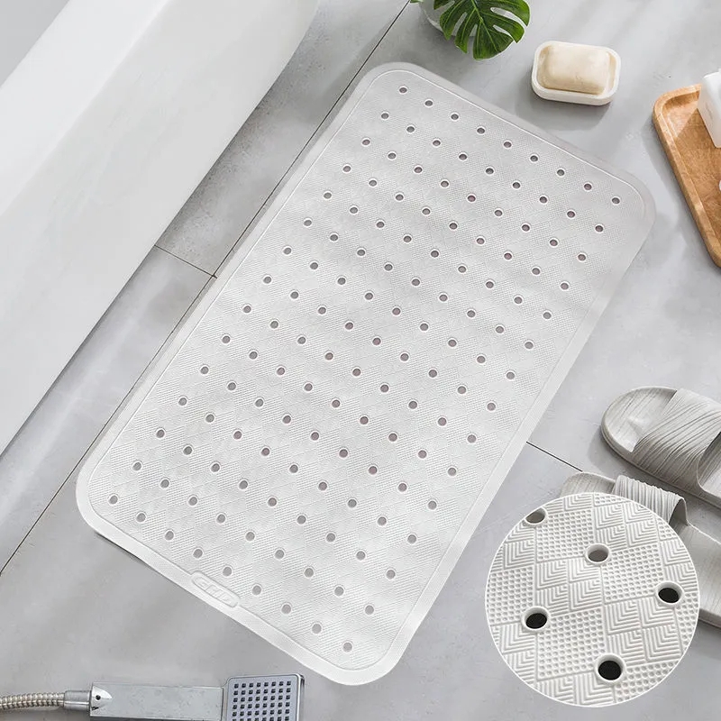 Rubber Material Bathroom Anti-slip Mat Shower Room Floor Mat Home Bathroom Waterproof Foot Pad Can Massage Anti-fall Mat: color 2 / About 40x70cm