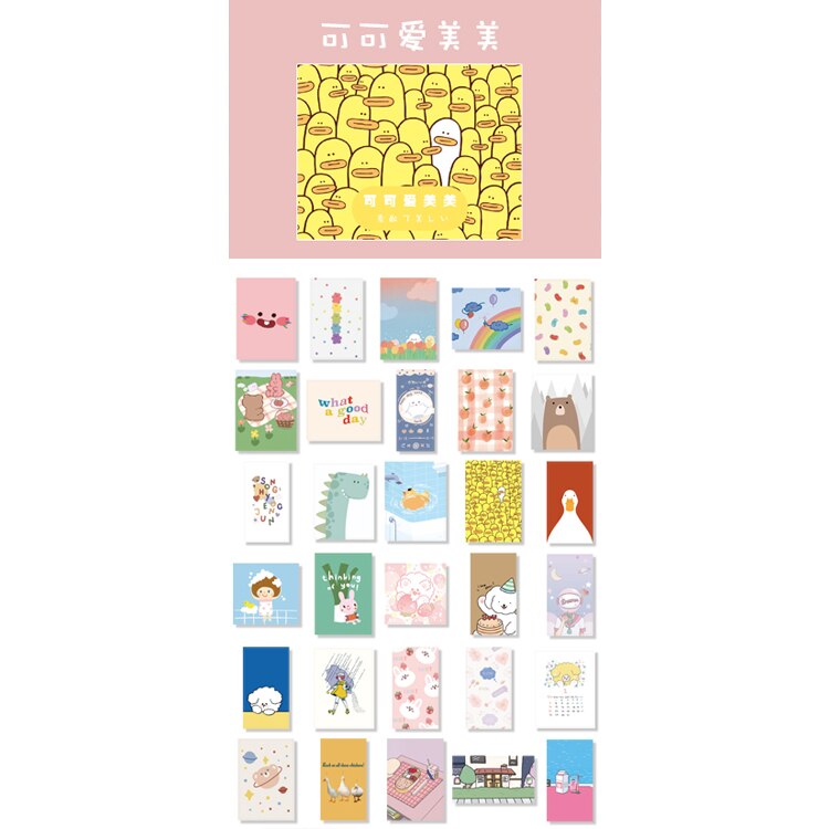 30pcs/lot Kawaii Stationery Stickers ins fresh and cute Diary Planner Decorative Mobile Stickers Scrapbooking DIY Craft Stickers: kekeaimeimei