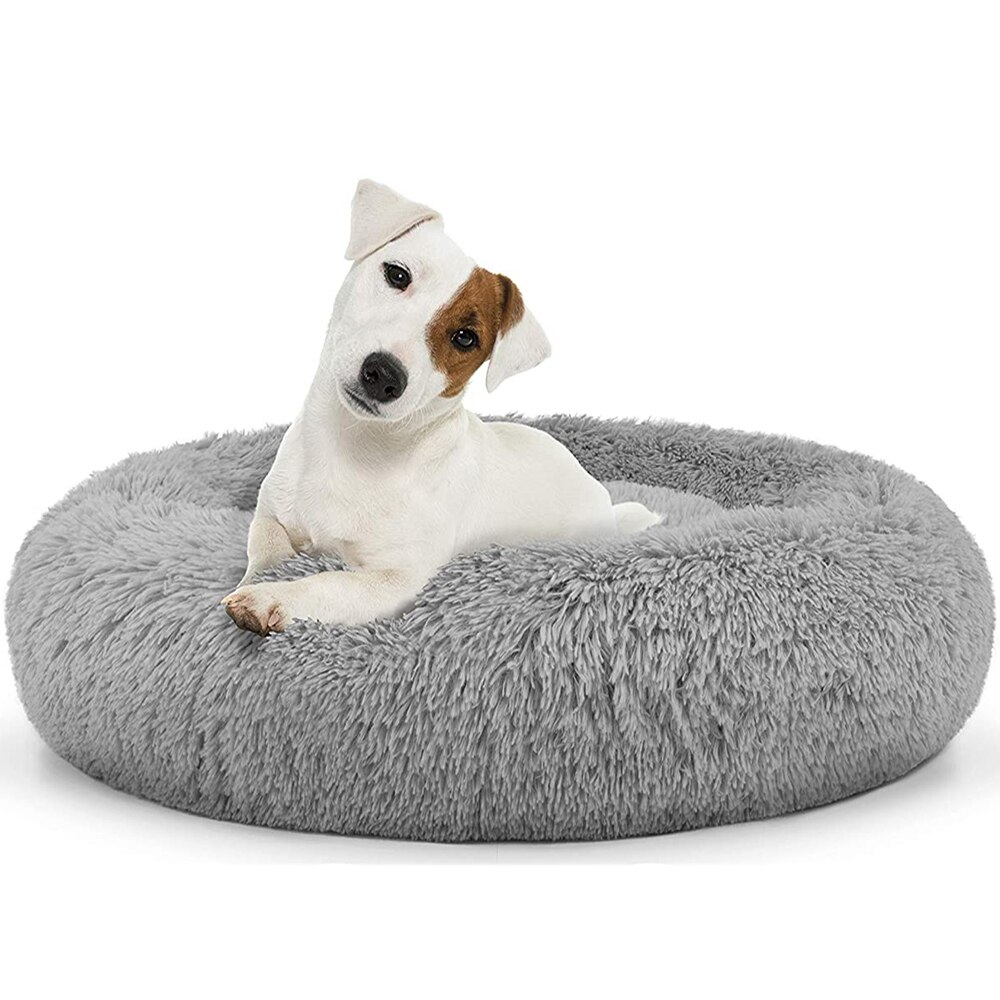 Super Zachte Hond Bed Pluche Kat Mat Hond Bedden Voor Grote Honden Bed Labradors Huis Ronde Kussen Huisdier Product Accessoires