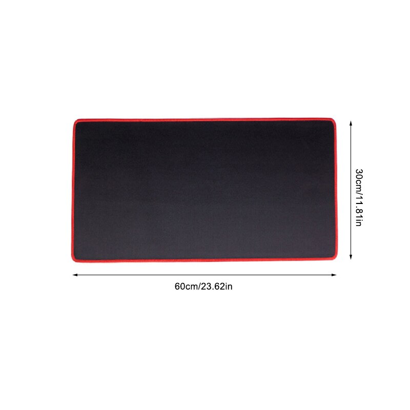 Gaming muismat grote muismat gamer grote muismat computer muismat rubber xxxl kaart muismat game toetsenbord bureau mat: Rode lijn 60 x 30cm