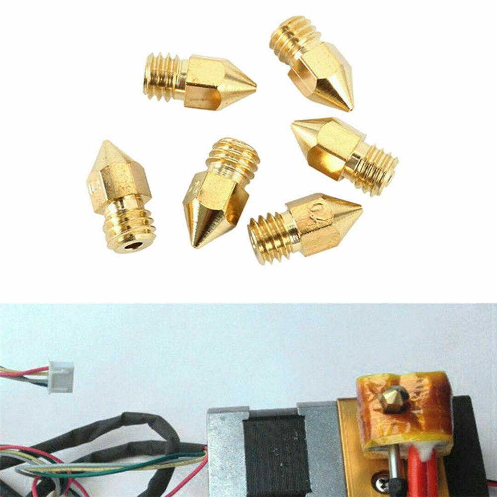 0,1-1,0mm 3D de latón de Mk8 extrusora de cabezal de impresión boquilla para 3D impresora letras accesorios de impresión