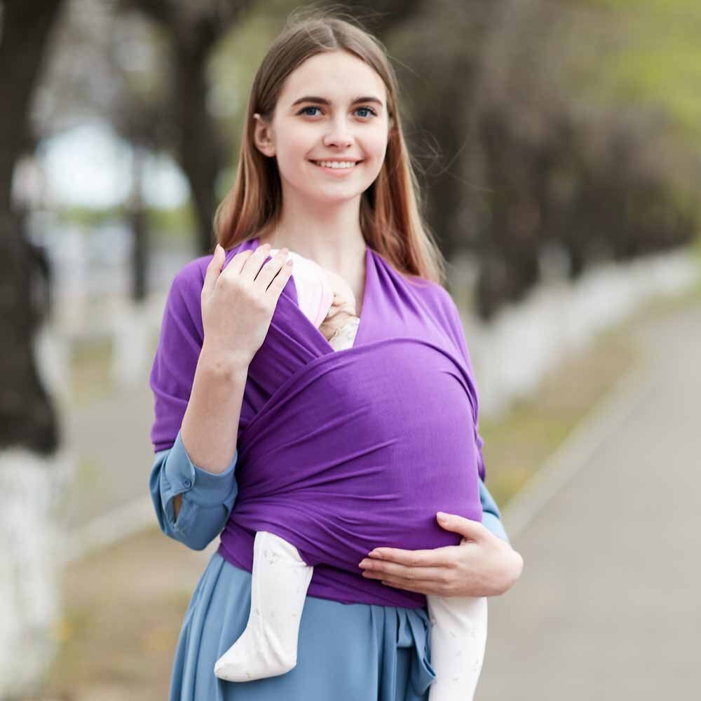 Baby Wrap Carrier,Hands Free Baby Carrier Sling,Lightweight,Breathable,Softness,Perfect for Newborn Infants: 10