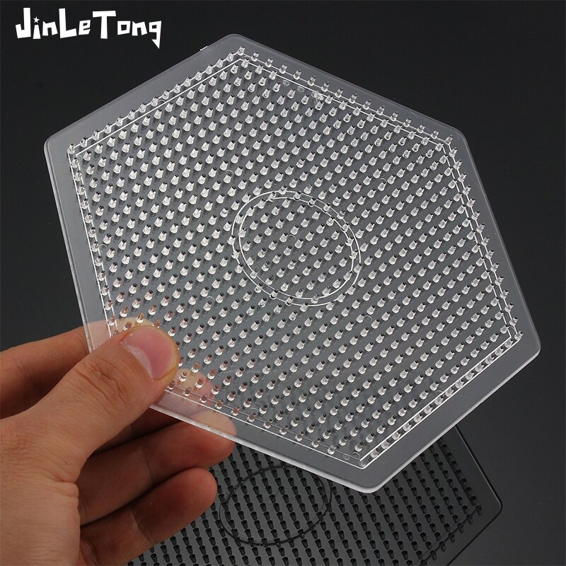 4 Pcs Hama Beads Pegboards - 5mm Template Kit - Kids DIY Puzzles - Fuse Bead Craft Toy