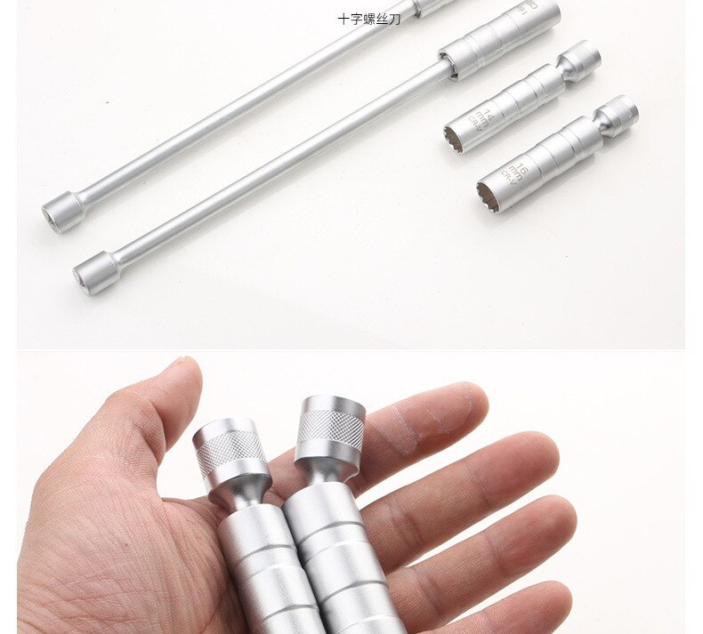 3/8 Universal Spark Plug Thin Magnetic 12 Angle Socket Adapter for Fire Nozzle Spark