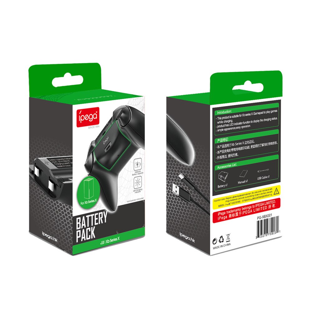 Wireless Gamepad Battery Pack for XBOX Series X/S Controller Joystick Rechargeable Cell with Indicator