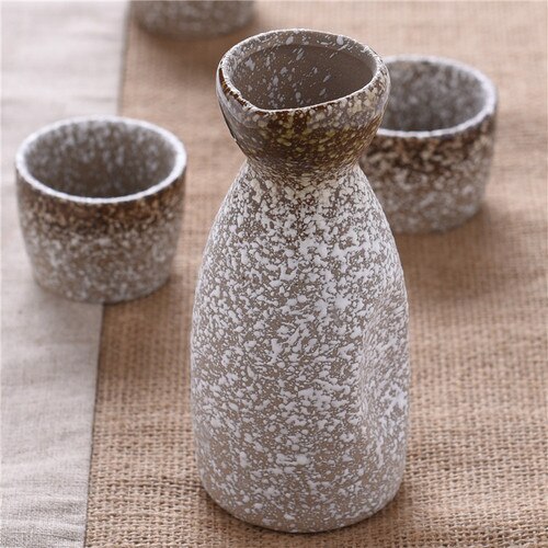 Snøglasur japansk stil keramisk husholdningskolbe skyldpotte keramisk risvinsett keramisk tekopp vinglass: A 6.5 x 6.5 x 13cm