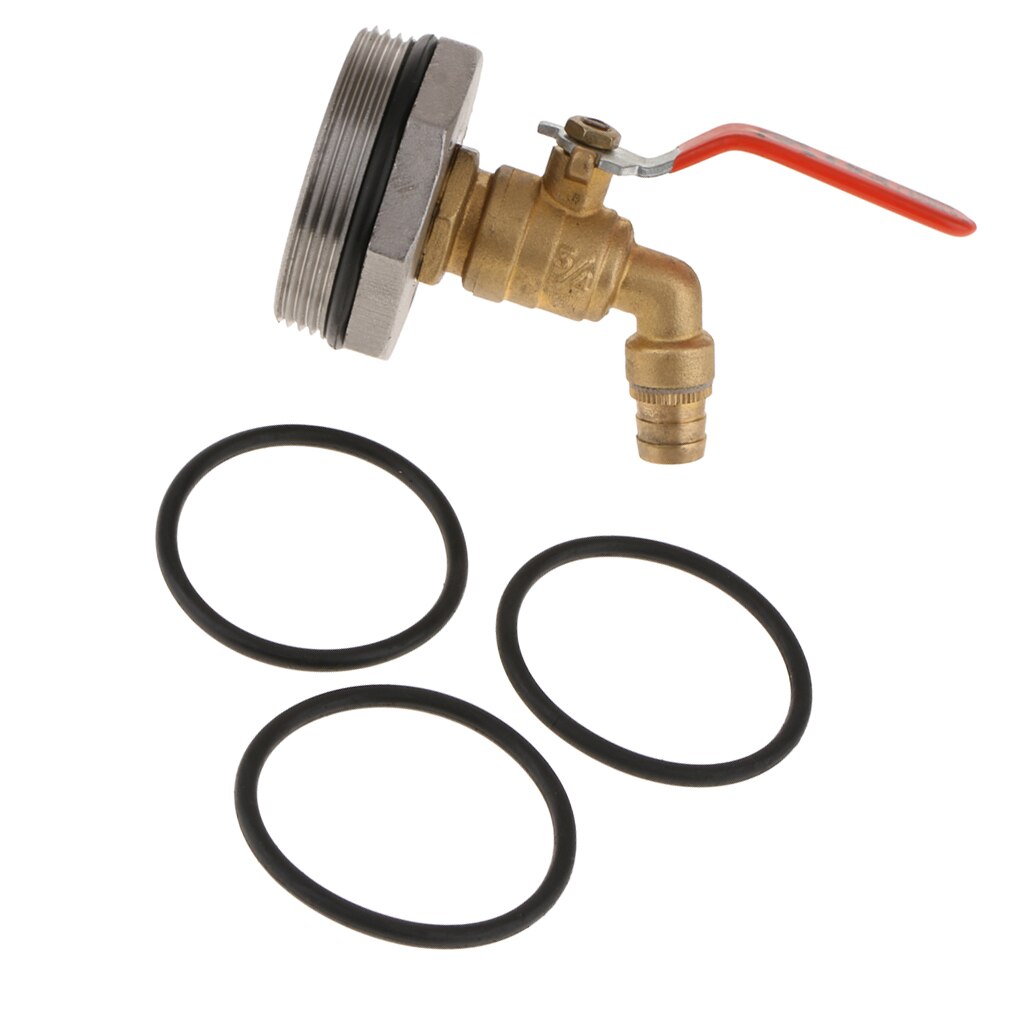 DN50/2 Zoll Edelstahl Tonne Fass Panzer Auslauf klopfen Wasserhahn Ersatz & O-Ring Dichtung Für 200L Fass Öl Wasser