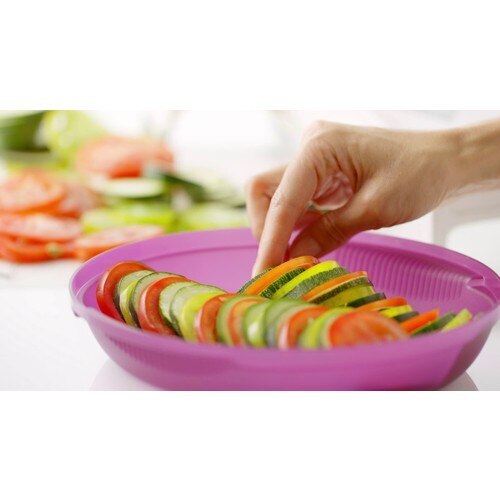 Tupperware Microwave Omelette Master, Egg Dishes, Eggs, Omelet Container for Microwave Oven, Omelette, Miracle, purple (2 X430ML)